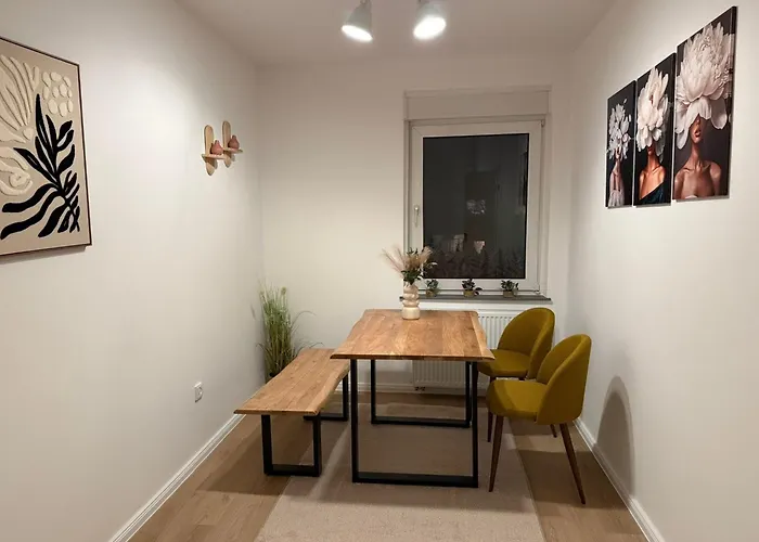 公寓 Moderne 3-zimmer-familienoase In Der Wueste 1 Og 奥斯纳布吕克