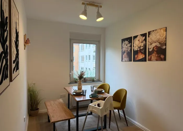 公寓 Moderne 3-zimmer-familienoase In Der Wueste 1 Og 奥斯纳布吕克